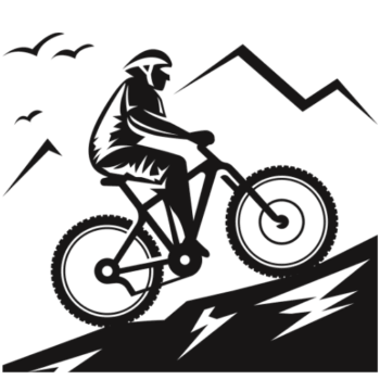 Skills park with jumps, drops, berms, rollers, and more