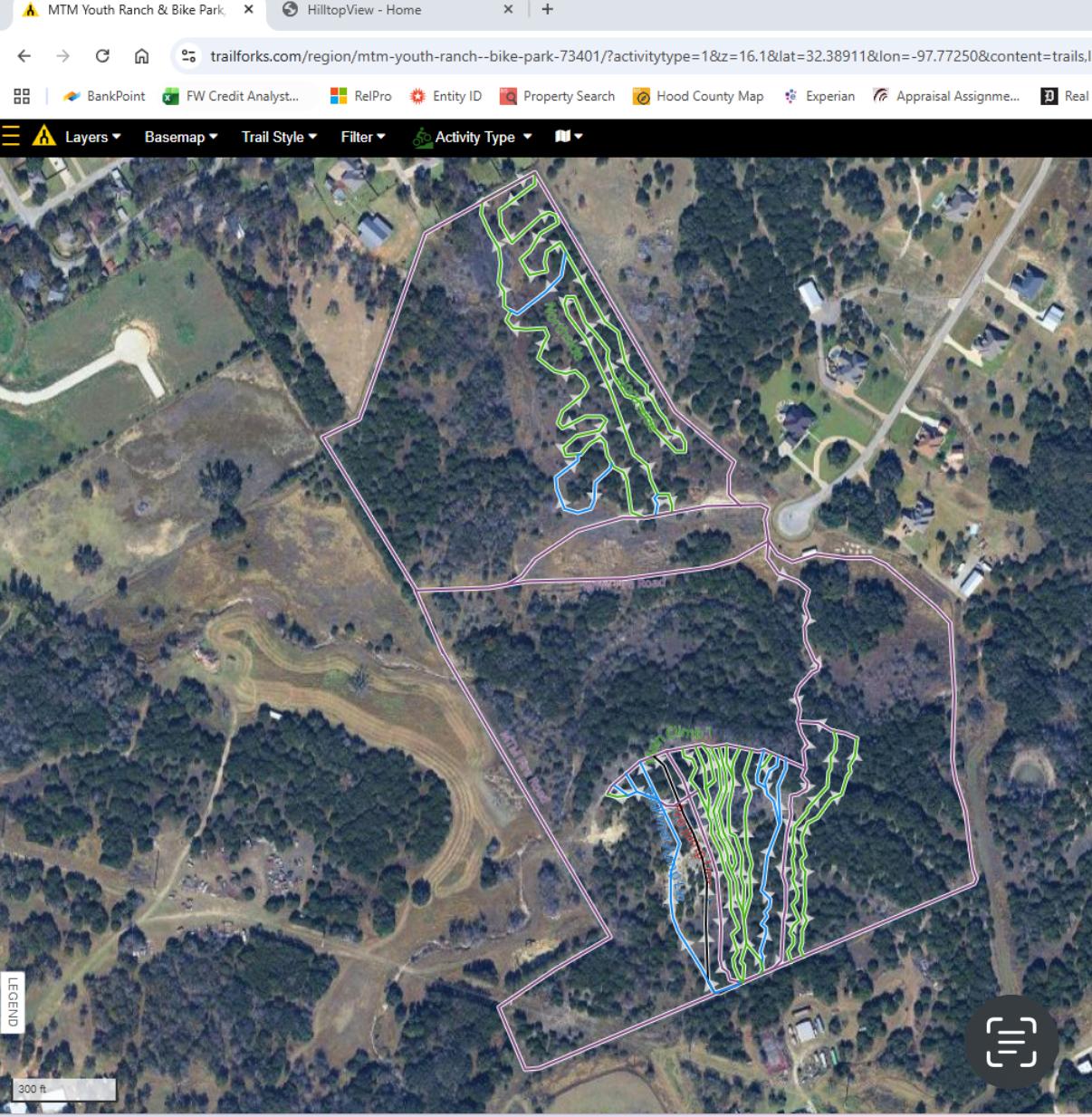 MTM map - trailforks.com website